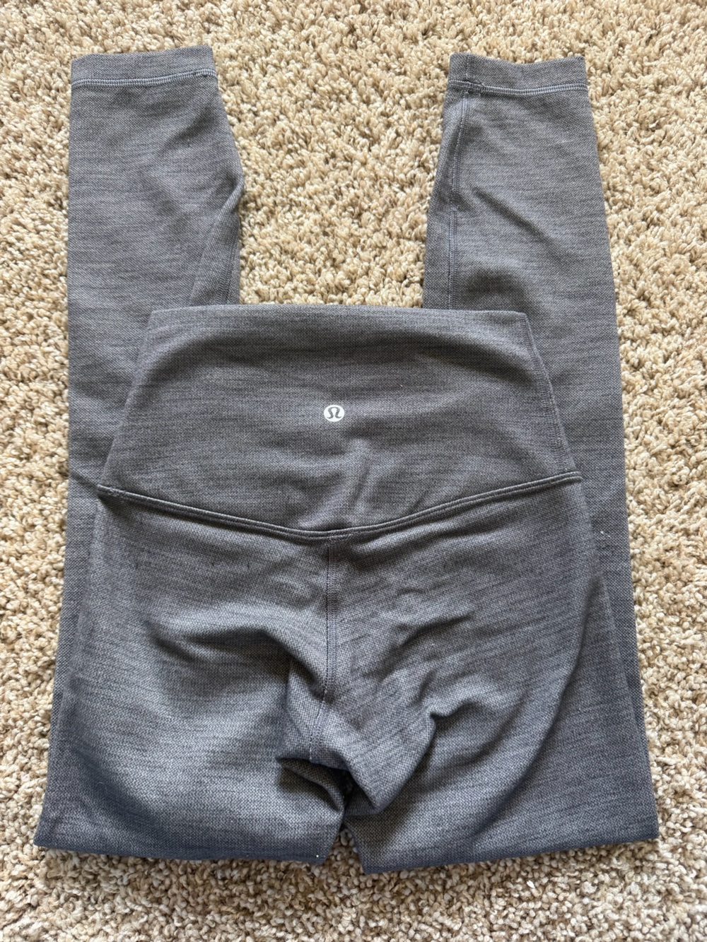 lululemon athletica Heathered Gray Performance Top